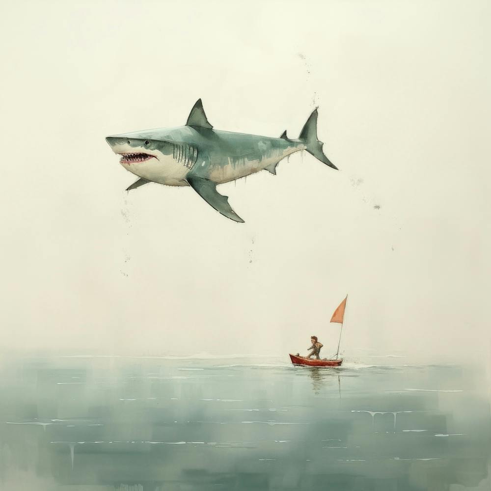 Shark And A Boat