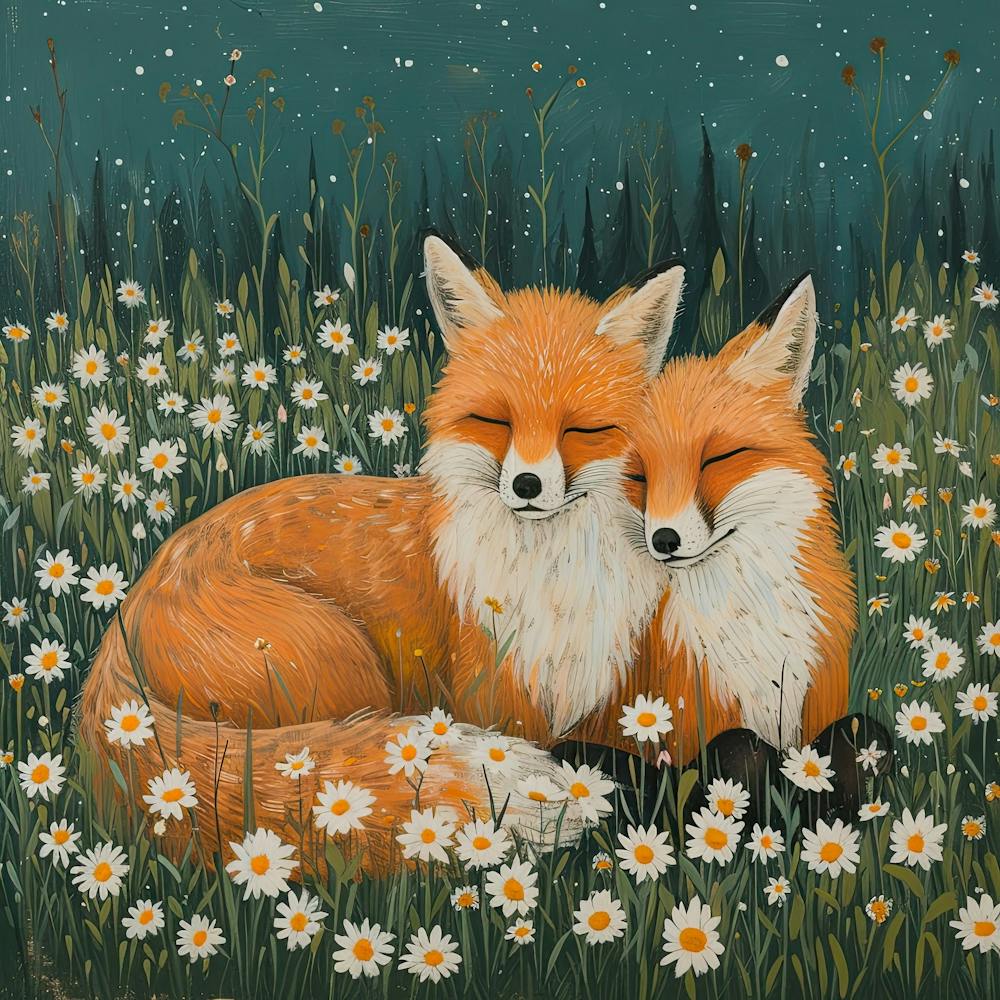 Foxes Fairycore Painting 3
