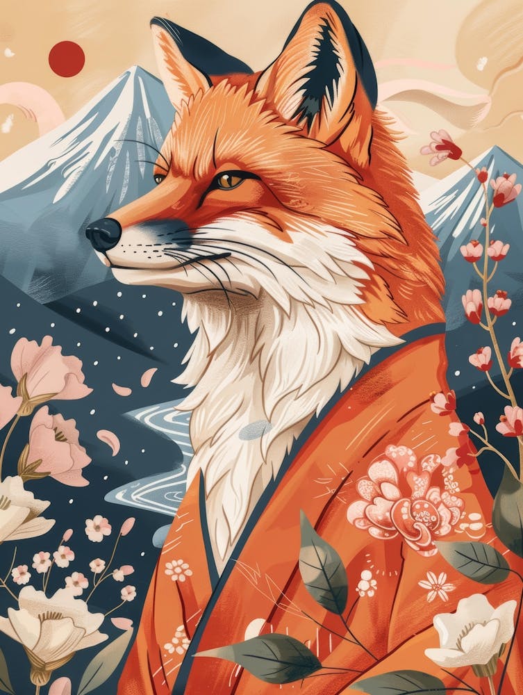 Fox In Kimono 2
