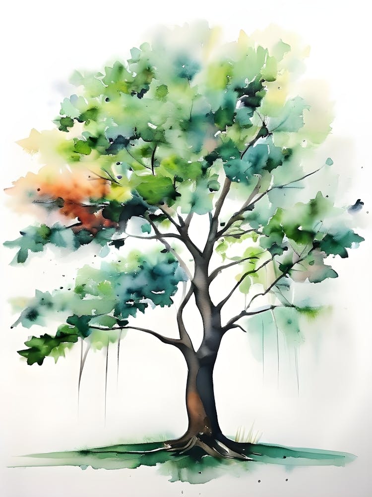 Watercolor Tree 2