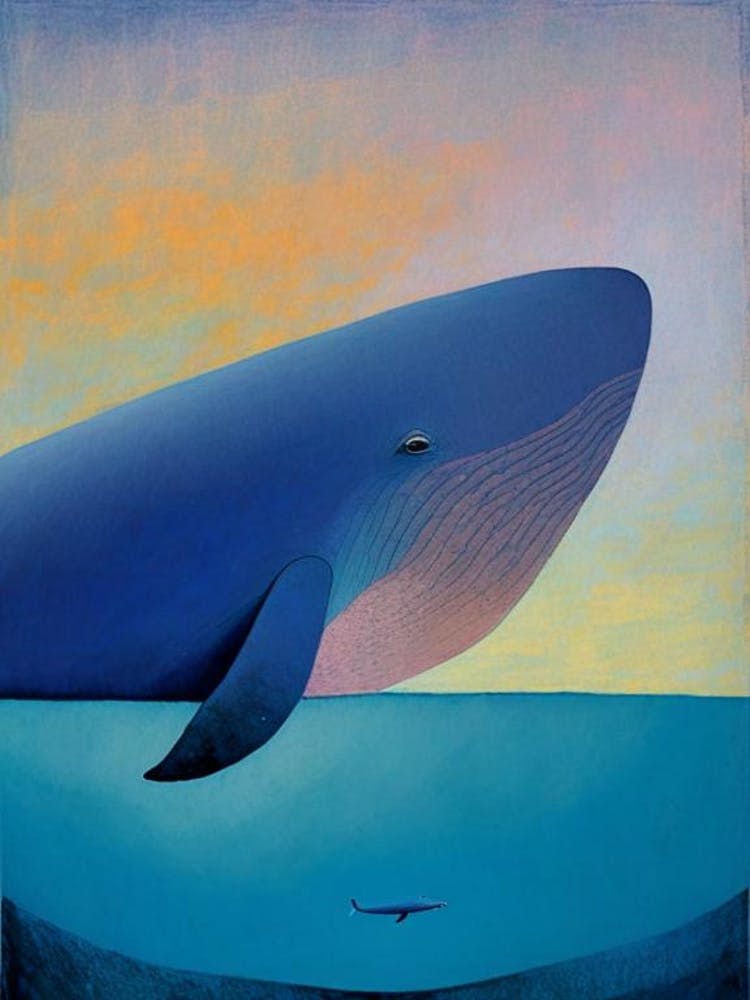 Blue Whale Abstract