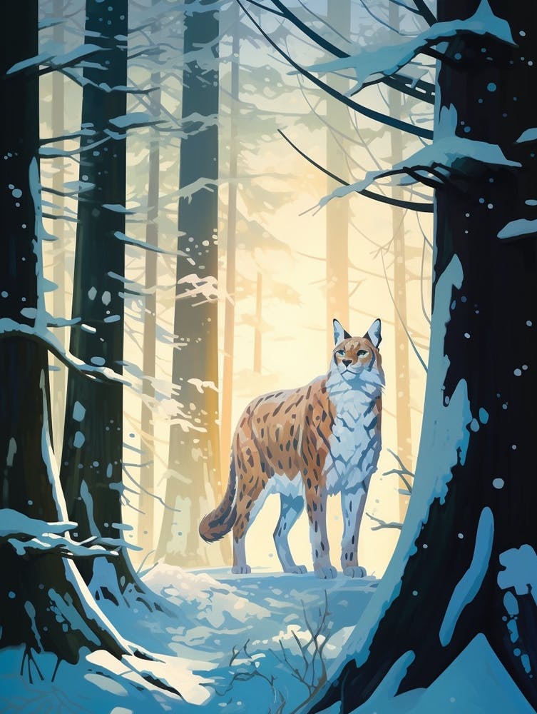 Winter Lynx 2 Illustration