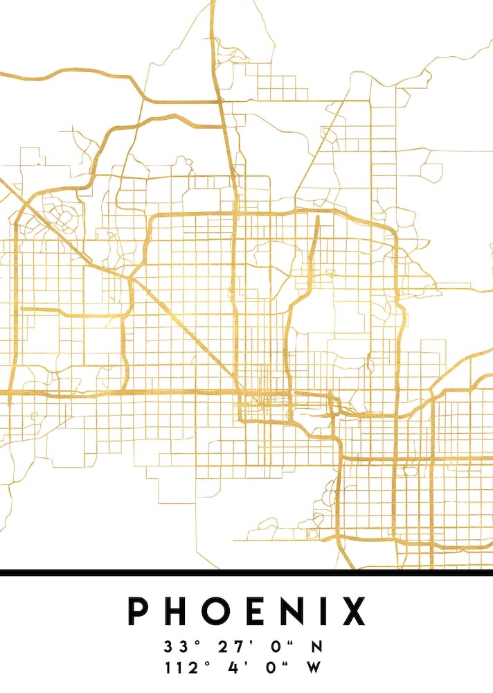 Phoenix Arizona City Street Map