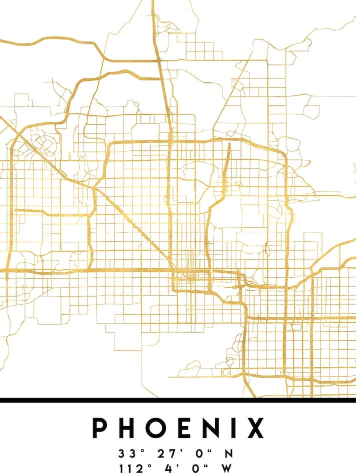 Phoenix Arizona City Street Map