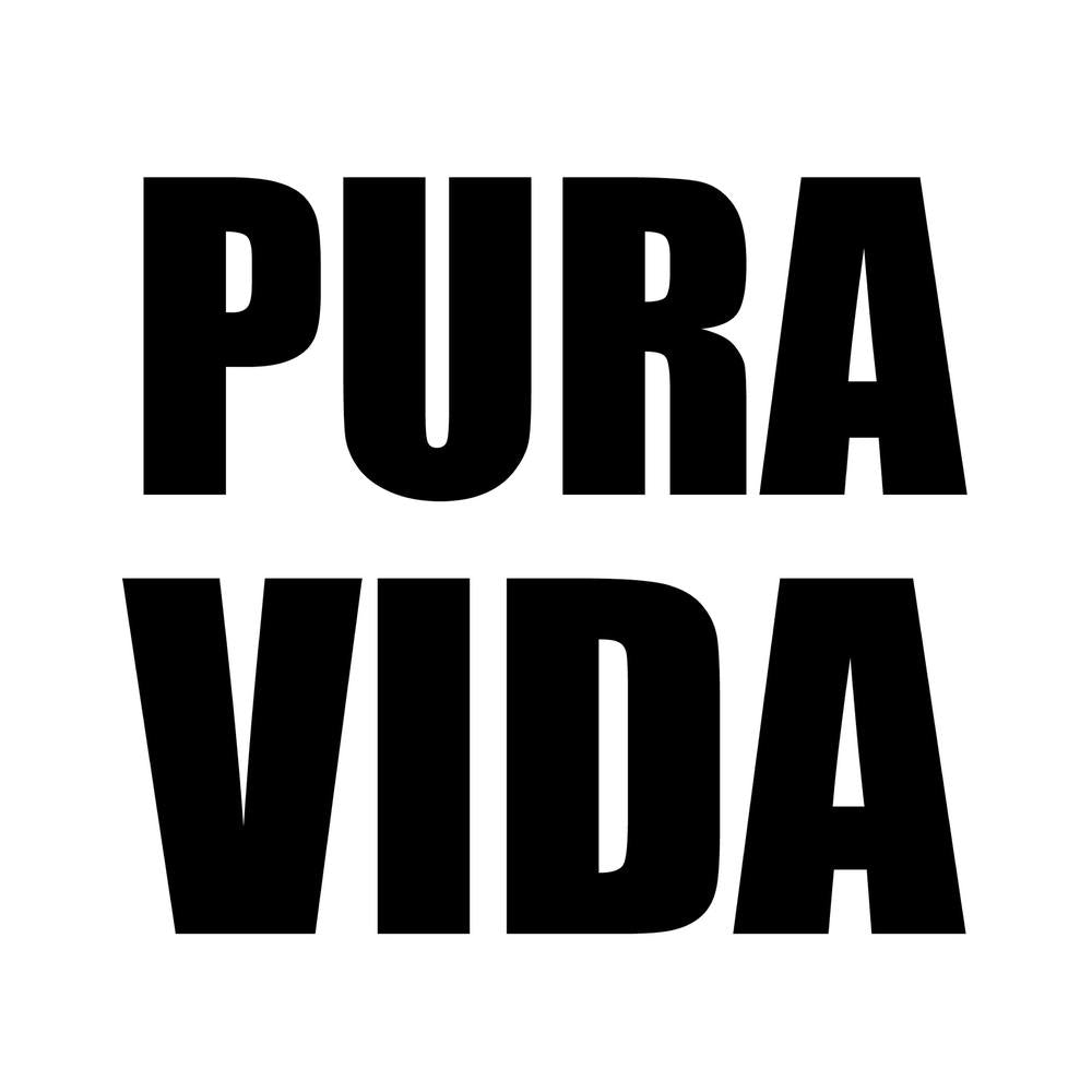 Pura Vida Monochrome Square