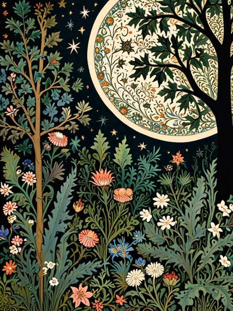 William Morris Moonlight In The Forest 114