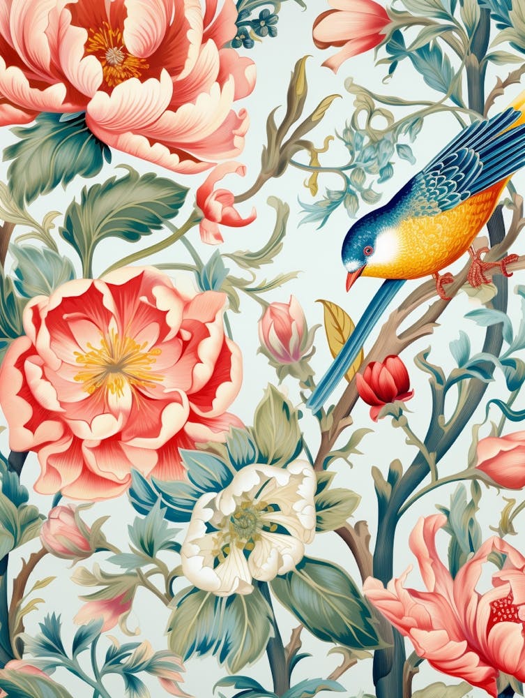 Chinese Floral Wallpaper