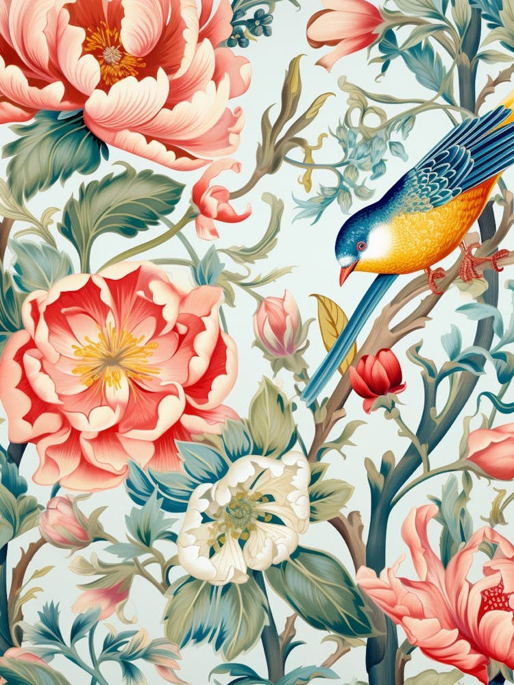 Chinese Floral Wallpaper