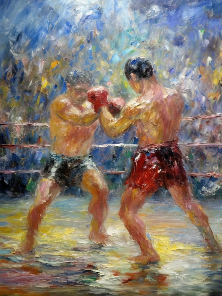 Boxing In The Style Of Monet 3