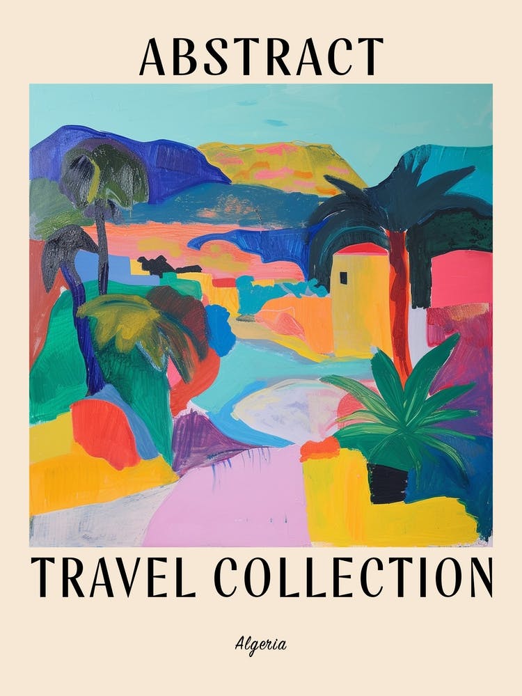 Abstract Travel Collection Poster Algeria 1