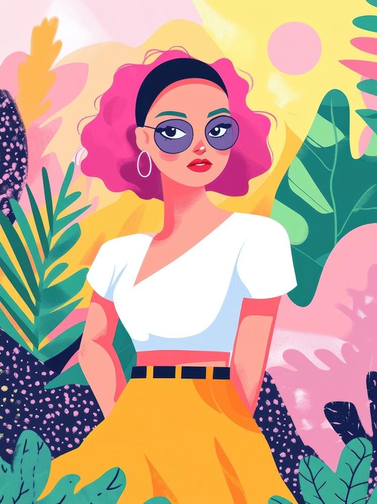 Girl With Pink Hair 7