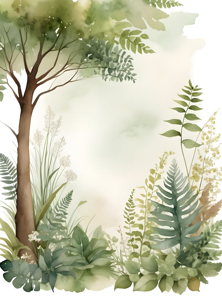 Watercolor Forest