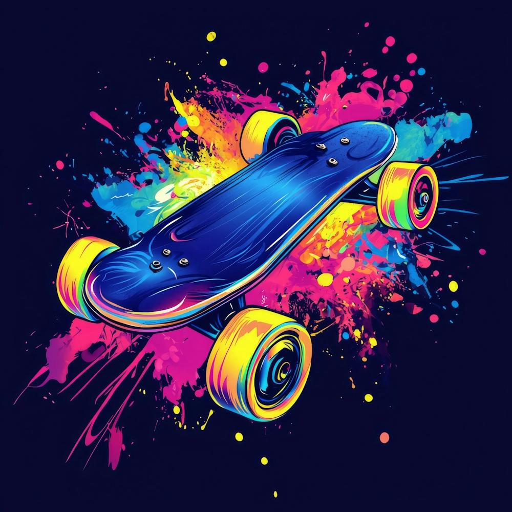 Skateboard Painting print