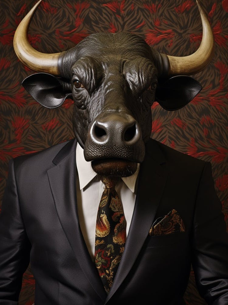 African Buffalo Wearing A Suit 3