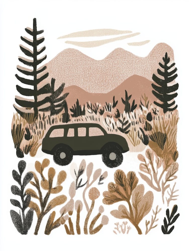 Car In The Woods