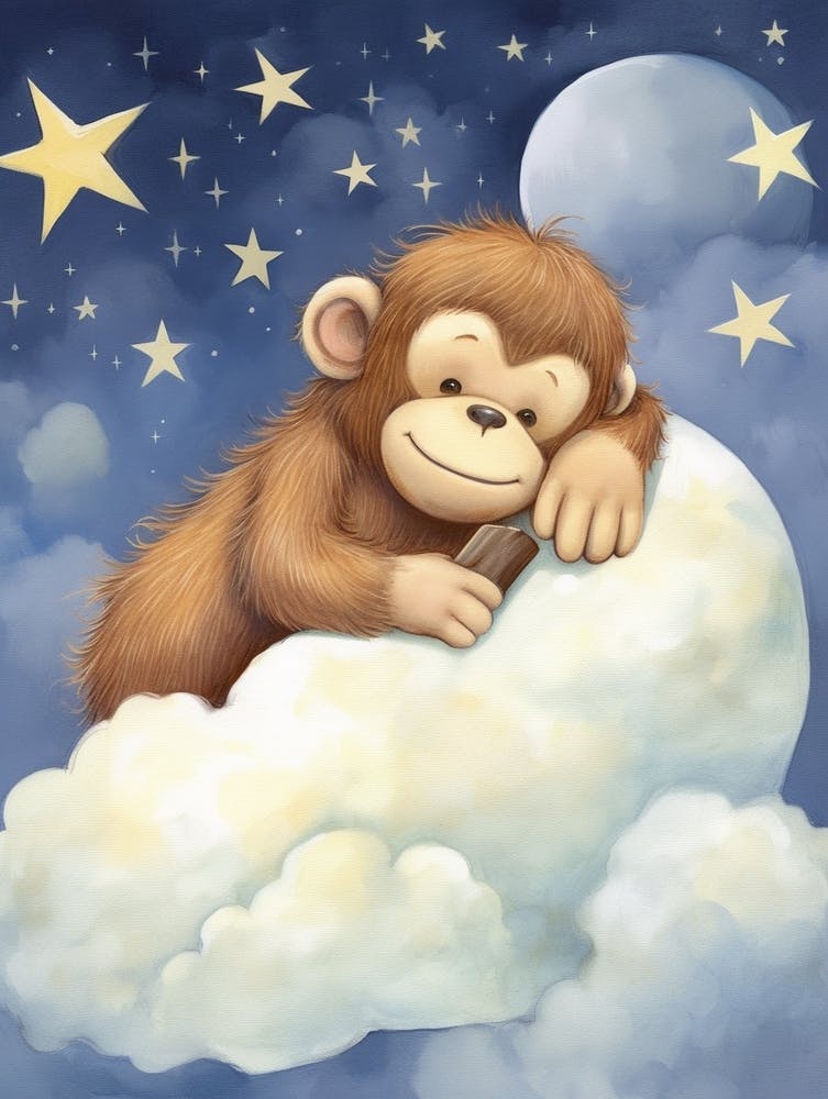 Sleeping Baby Orangutan