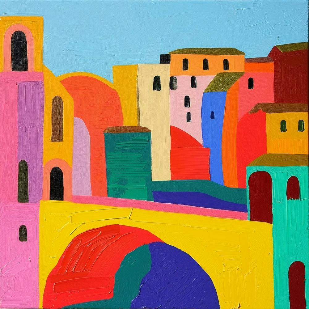 Abstract Travel Collection Rome Italy 2