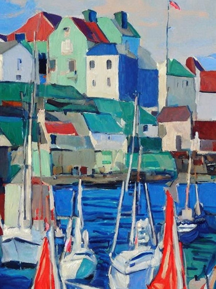 Port Of Saint Pierre Saint Pierre And Miquelon Abstract Block 2 harbour