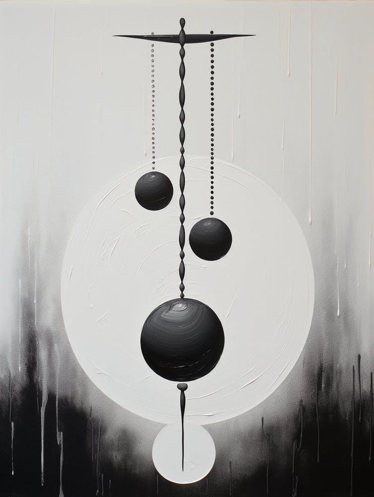Balance Abstract Black And White 3
