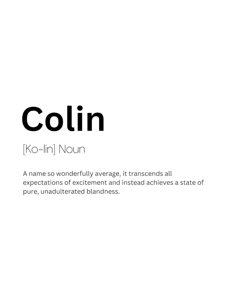 Colin Definition Meaning