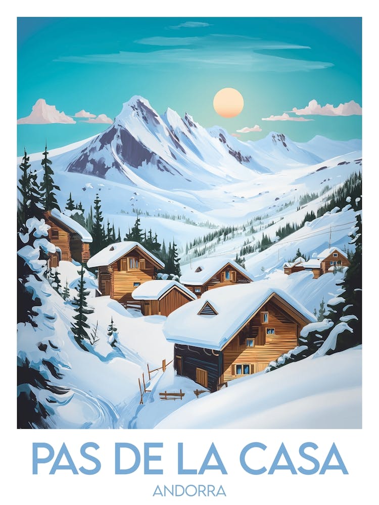 Affiche de voyage Pas De La Casa