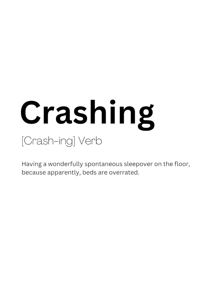 Crashing Definition Meaning