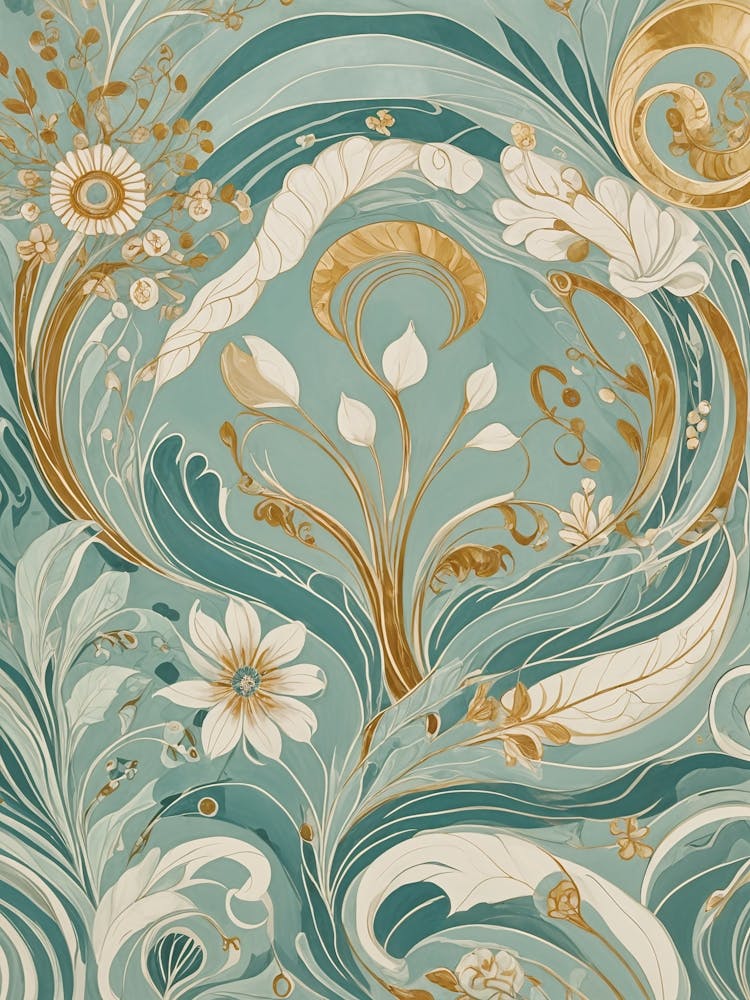 Waves and Flowers no2