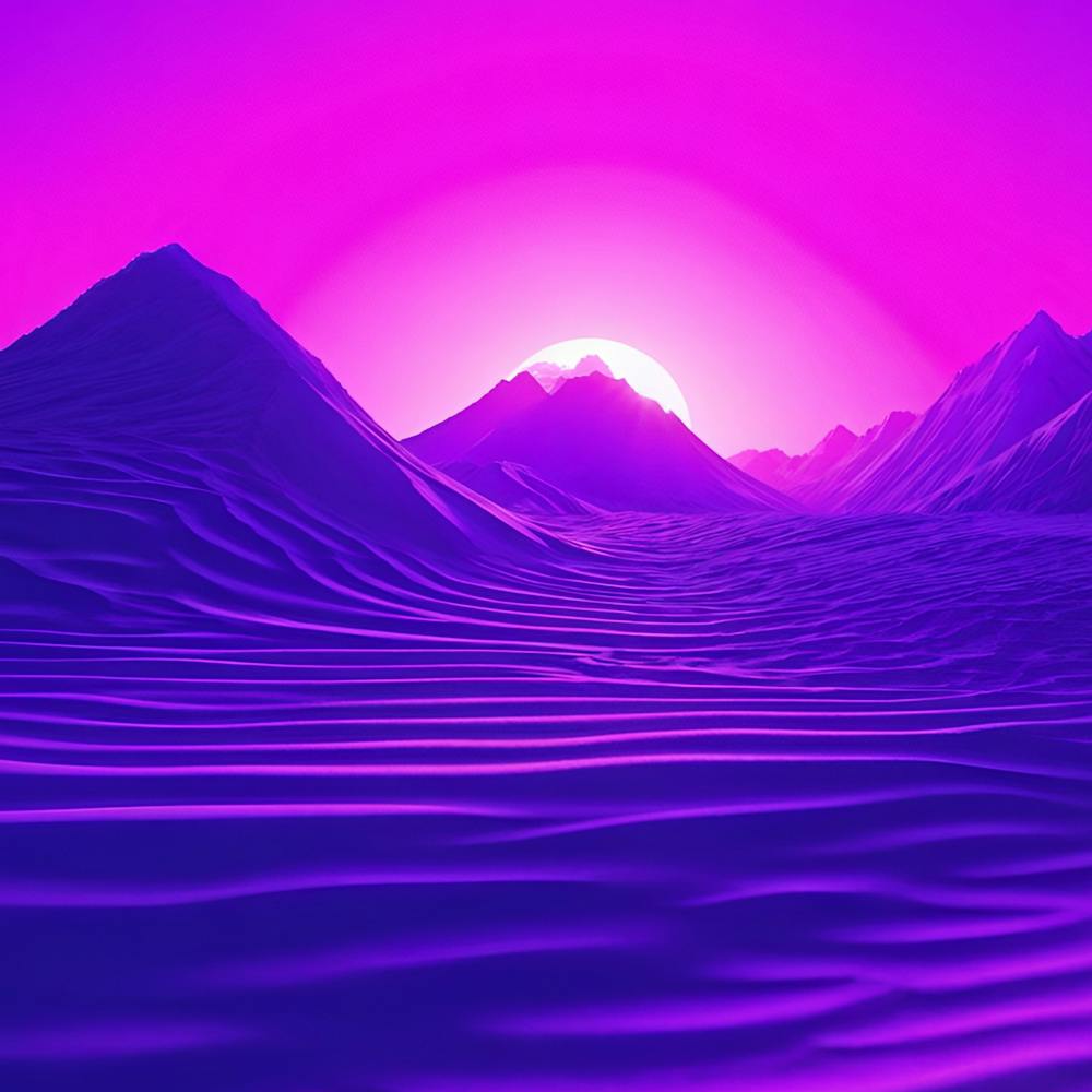 Purple Desert Landscape 1