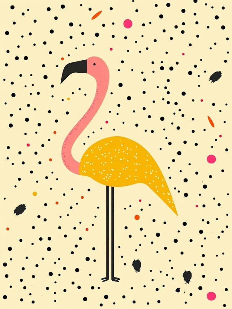 Yellow Flamingo 1