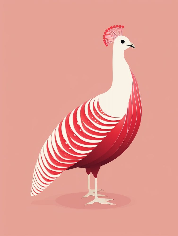 Minimalist Pheasant 6 Illustration