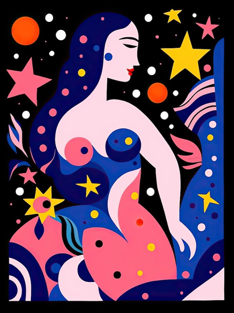 Virgo Illustration Zodiac Star Sign 3