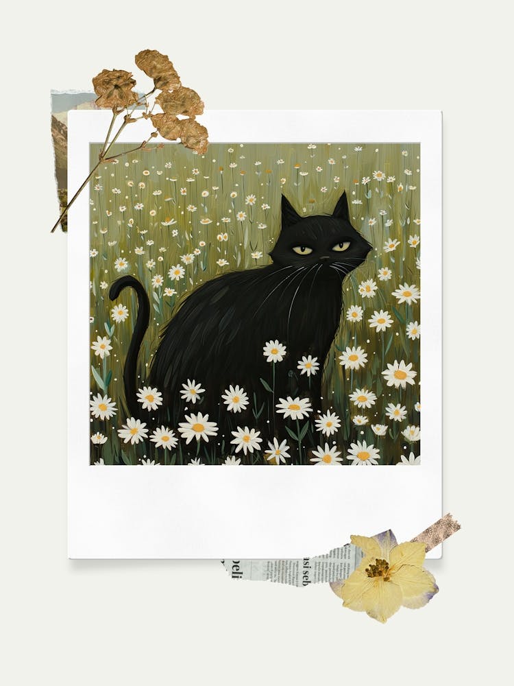 Scrapbook Cat Fairycore Painting 3