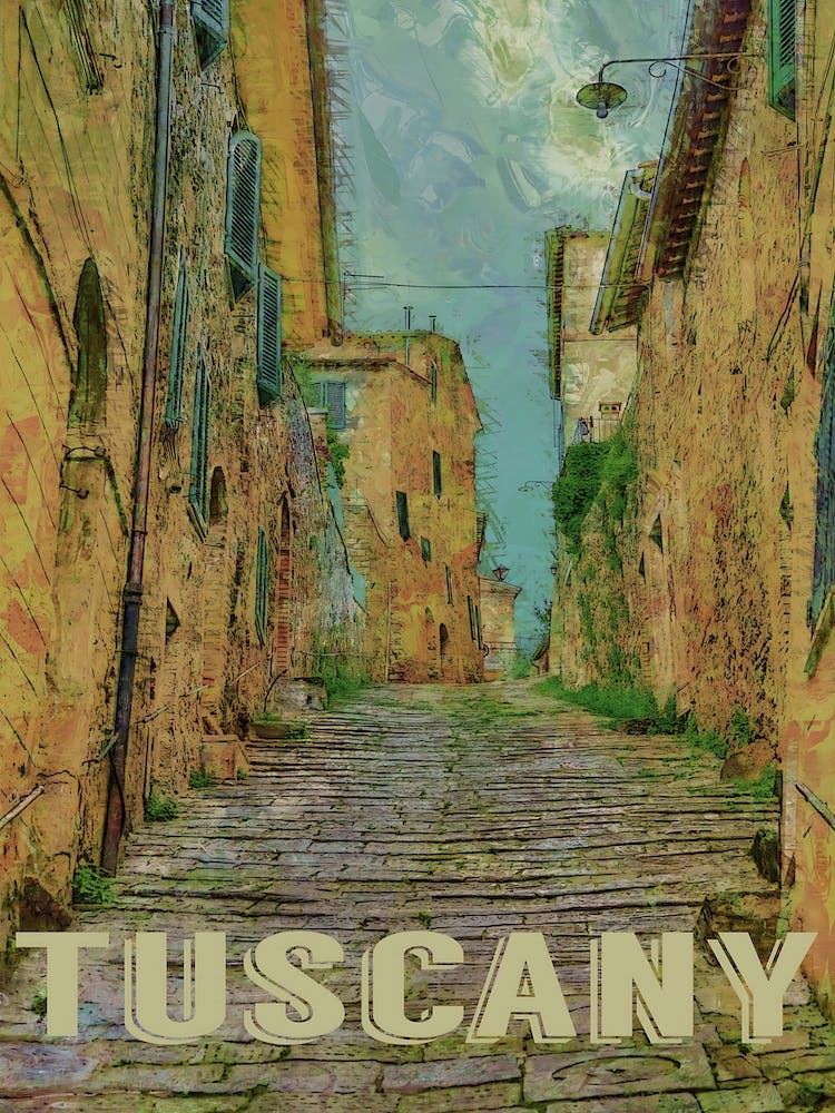 Tuscany Travel Poster, Circe Denyer