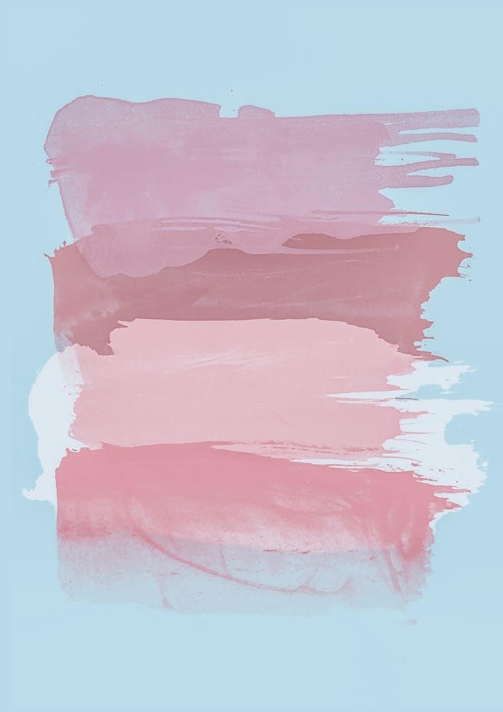Pink Brush Strokes