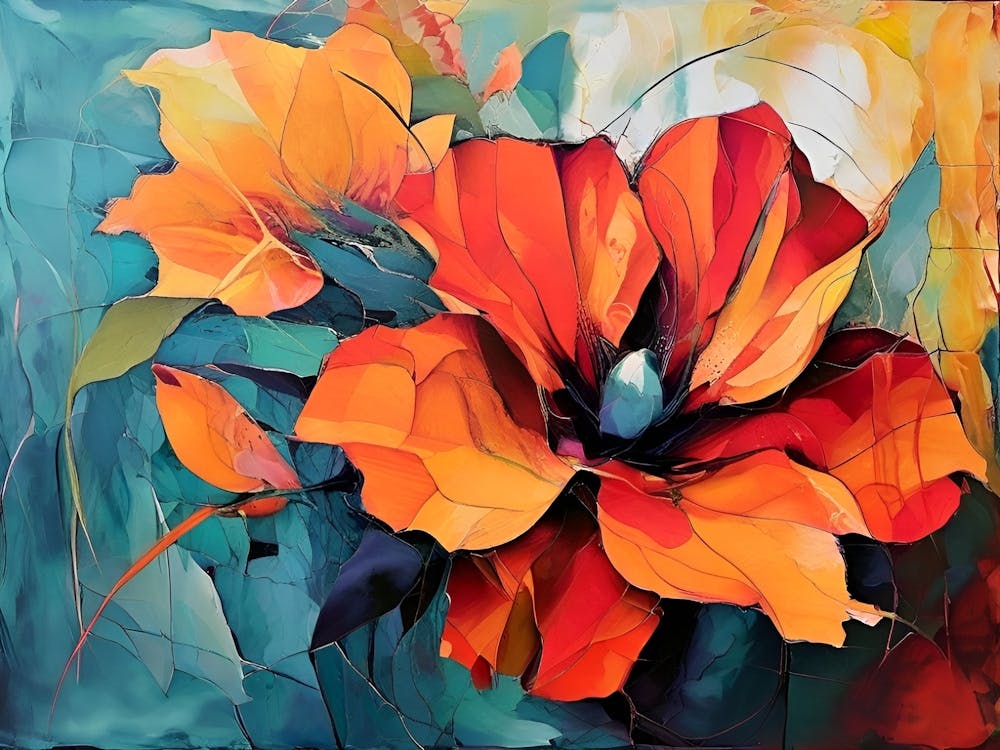 Orange Flowers 3