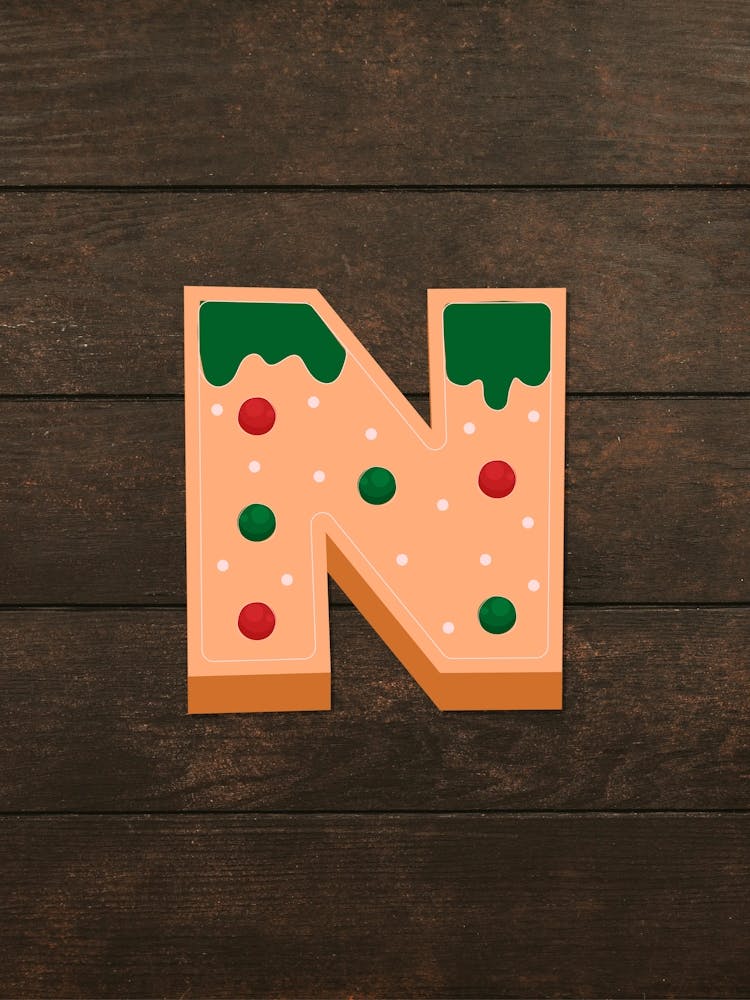 Gingerbread Christmas Letters Living Room Holiday Display 14