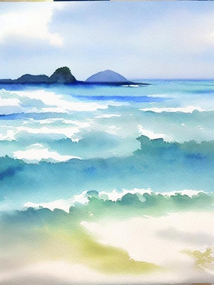 Byron Bay 3, Australien Aquarell
