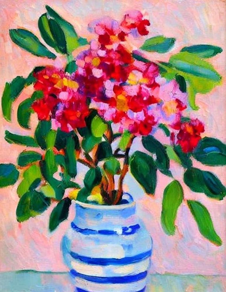 Laurel 2  Matisse Style Flower