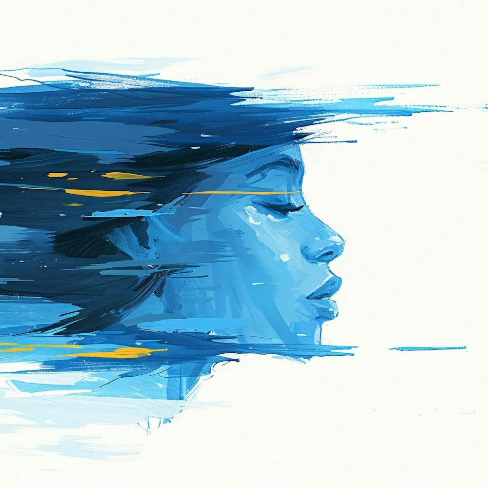 Abstract Of A Woman'S Face 2