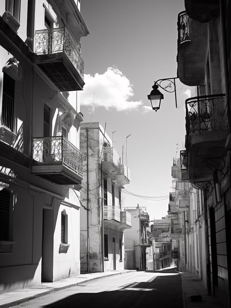 Sliema, Malta, Mediterranean Black And White Photography Analogue 1
