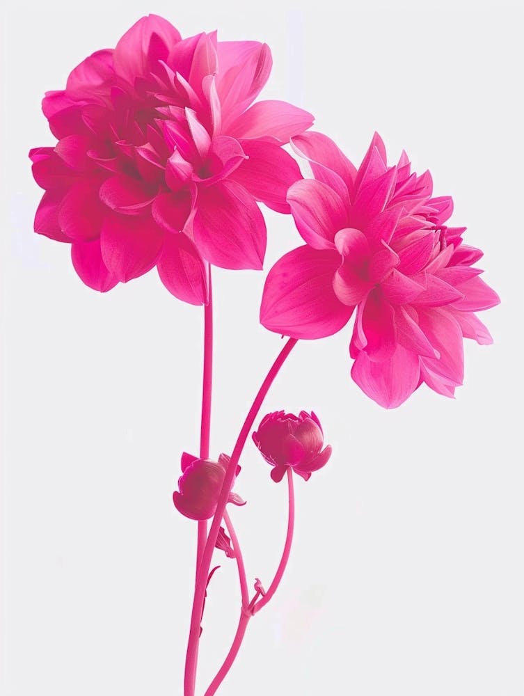 Hot Pink Dahlia 3