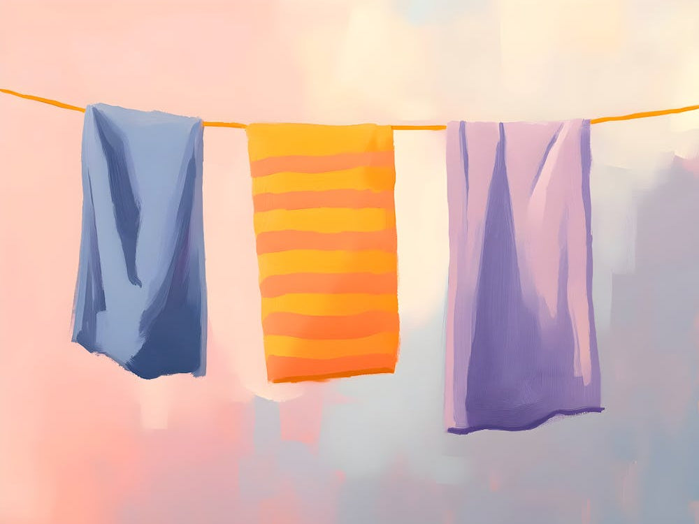 Laundry Hanging On A Line