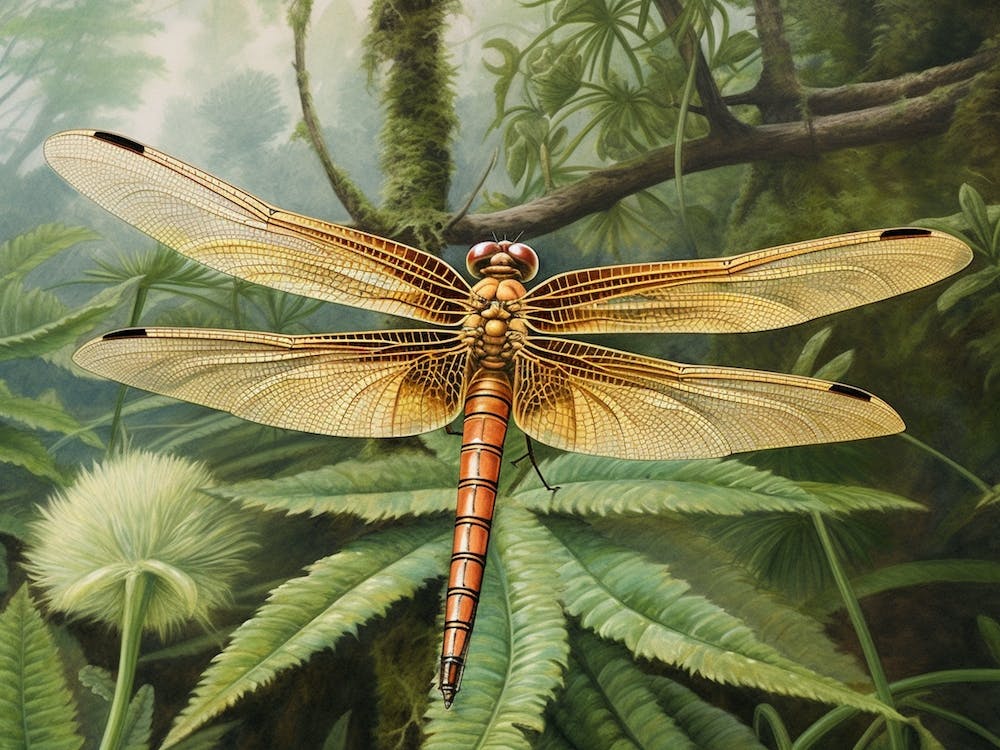 Dragonfly Wandering Gilder Minimalistic 1