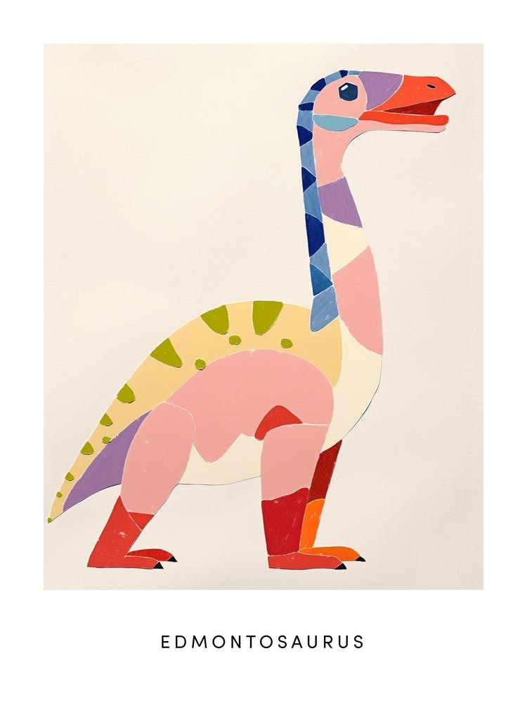 Nursery Dinosaur Art Edmontosaurus 2 Poster