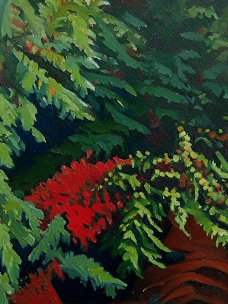 Japanese Holly Fern Cézanne Style