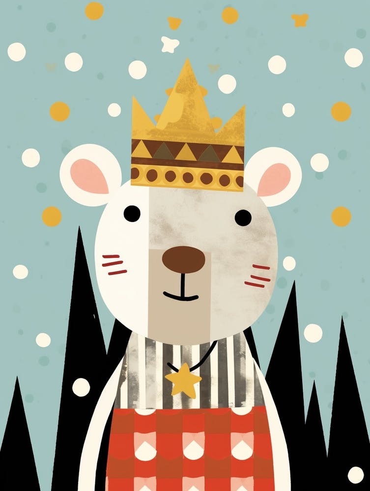 Little Rat Wearing A Crown