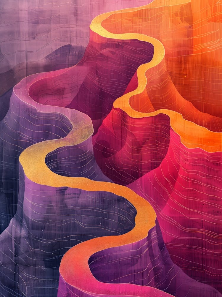 Grand Canyon Abstract Painting