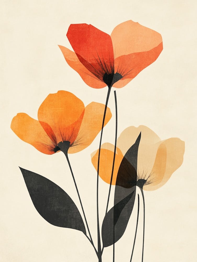 Orange Poppies 2