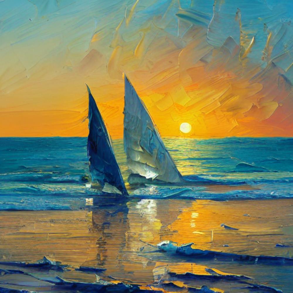 Sailboats At Sunset 2