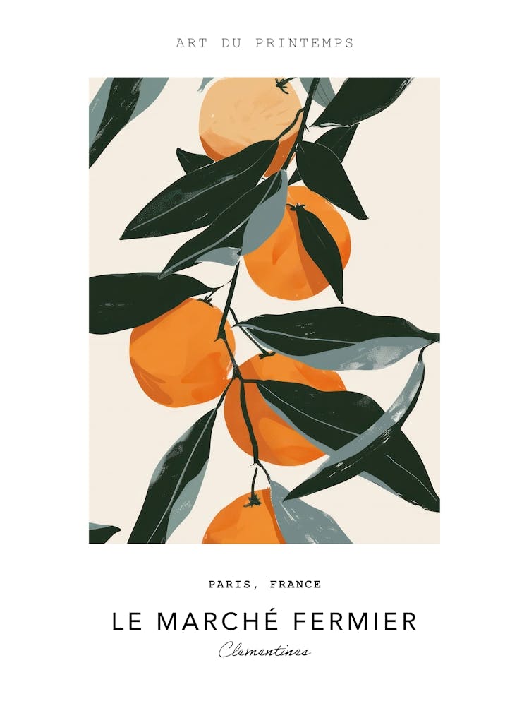 Clementines Le Marche Fermier Poster 3